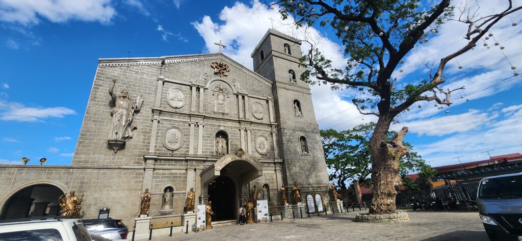 the Facade of the Minor Basilica and of St. John the Baptist in Taytay, Rizal